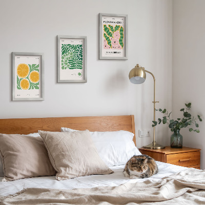 Posterpaket Frukt- och växtmotiv i pastellfärger posters