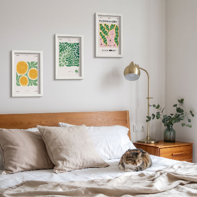Posterpaket Frukt- och växtmotiv i pastellfärger posters