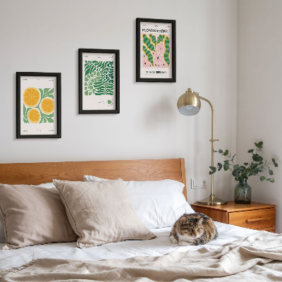 Posterpaket Frukt- och växtmotiv i pastellfärger posters