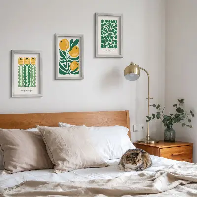 Posterpaket med växtmönster av blommor och blad