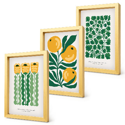 Posterpaket Växtmönster med blommor och bladposters