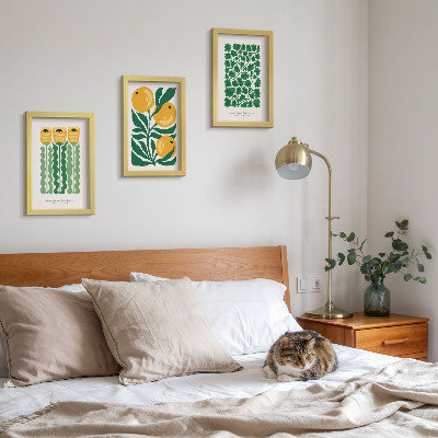 Posterpaket Växtmönster med blommor och bladposters