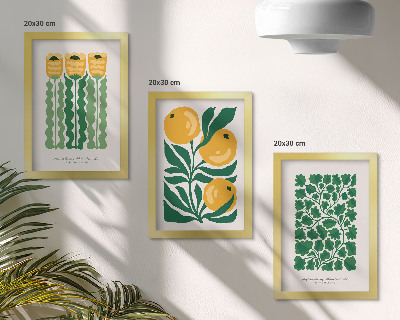 Posterpaket Växtmönster med blommor och bladposters