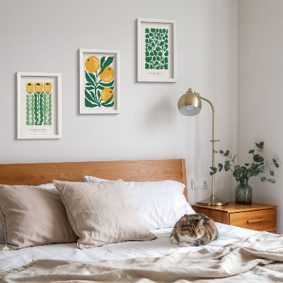 Posterpaket Växtmönster med blommor och bladposters