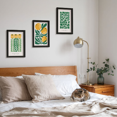 Posterpaket Växtmönster med blommor och bladposters