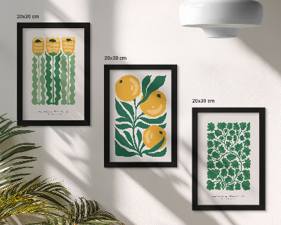 Posterpaket Växtmönster med blommor och bladposters