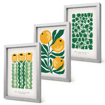 Posterpaket Växtmönster med blommor och bladposters