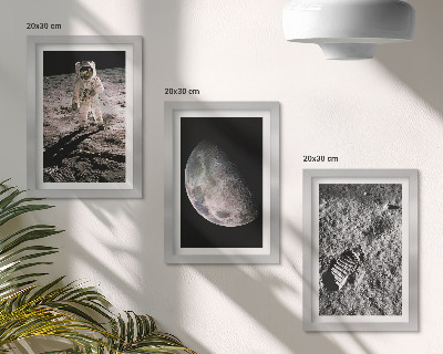 Posterpaket Astronaut på månens fotavtrycksfoto