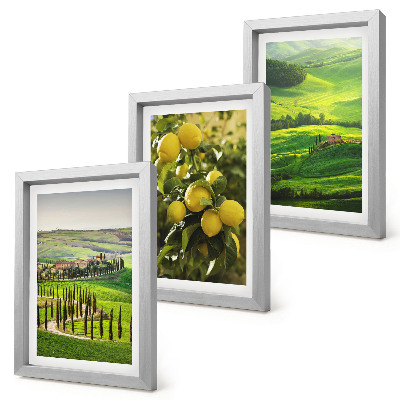 Posterpaket Italienska landskap med citrusträd och gröna kullar