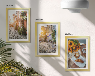 Posterpaket Charmiga gator med kaffe och solrosor