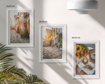 Posterpaket Charmiga gator med kaffe och solrosor