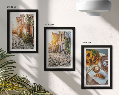 Posterpaket Charmiga gator med kaffe och solrosor