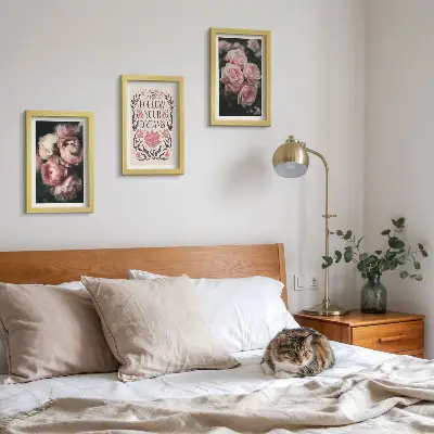 Posterpaket vintagerosor med drömmande text