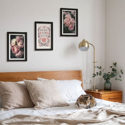 Posterpaket Vintagerosor med inskriptionen om drömmar