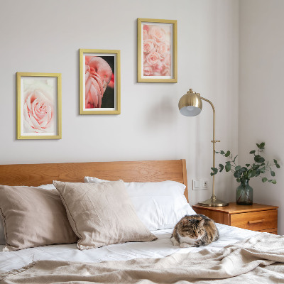 Posterpaket Pastellrosa och flamingo i delikata nyanser