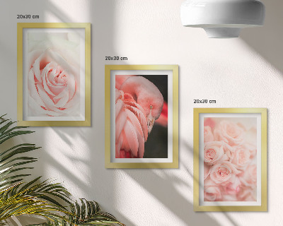 Posterpaket Pastellrosa och flamingo i delikata nyanser