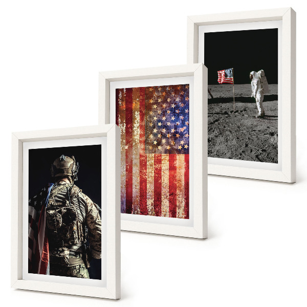 Posterpaket Amerikanska nationella symboler USA:s flagga
