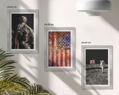Posterpaket Amerikanska nationella symboler USA:s flagga