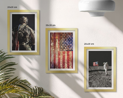 Posterpaket Amerikanska nationella symboler USA:s flagga