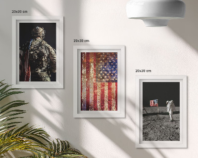 Posterpaket Amerikanska nationella symboler USA:s flagga