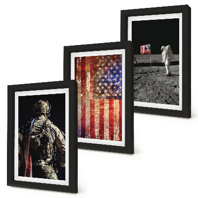 Posterpaket Amerikanska nationella symboler USA:s flagga