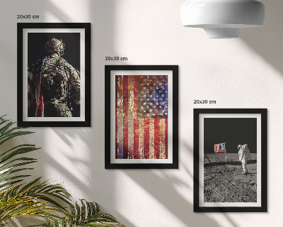 Posterpaket Amerikanska nationella symboler USA:s flagga
