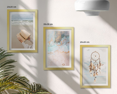 Posterpaket Abstrakt havsläsningsbok och boho drömfångare