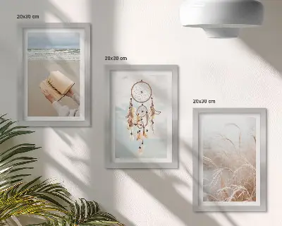 Posterpaket med fridfulla landskap och sommarvyer i bohemisk stil