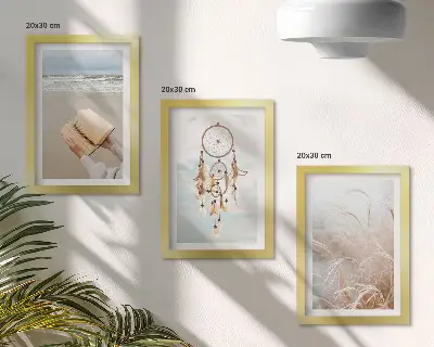 Posterpaket med fridfulla landskap och sommarvyer i bohemisk stil
