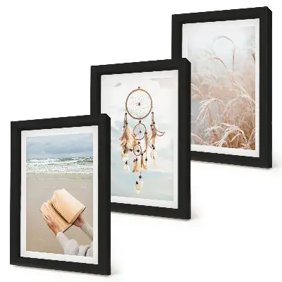 Posterpaket med fridfulla landskap och sommarvyer i bohemisk stil