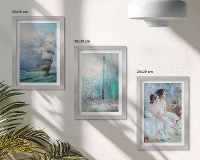 Posterpaket Skepp till sjöss abstrakt porträtt av dansare