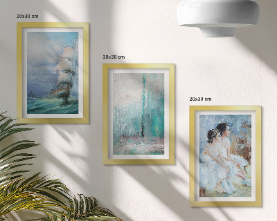 Posterpaket Skepp till sjöss abstrakt porträtt av dansare