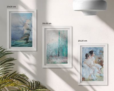 Posterpaket Skepp till sjöss abstrakt porträtt av dansare