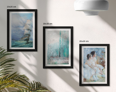 Posterpaket Skepp till sjöss abstrakt porträtt av dansare