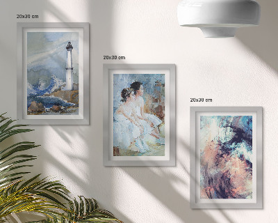 Posterpaket Målad abstrakt fyr och dansare