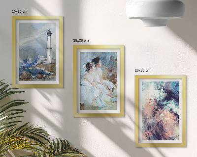 Posterpaket Målad abstrakt fyr och dansare