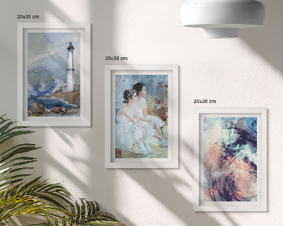 Posterpaket Målad abstrakt fyr och dansare