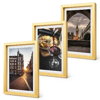 Posterpaket med motiv av stad, mat och utsikt över London