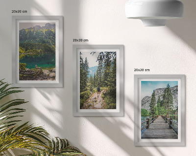 Posterpaket Berg, sjöar, skogar och stigar i naturen