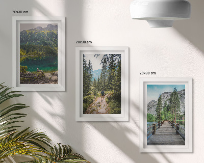 Posterpaket Berg, sjöar, skogar och stigar i naturen