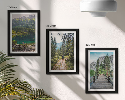 Posterpaket Berg, sjöar, skogar och stigar i naturen