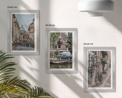 Posterpaket Stadens lugna utsikt över byggnader