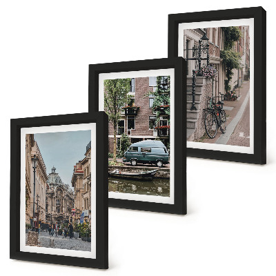 Posterpaket Stadens lugna utsikt över byggnader