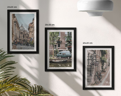 Posterpaket Stadens lugna utsikt över byggnader