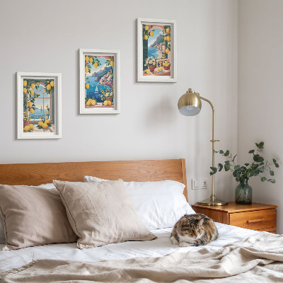 Posterpaket Havsutsiktsfönster med italienska citroner