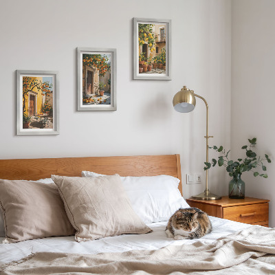 Posterpaket Citrusfrukter på en solig innergård med växter