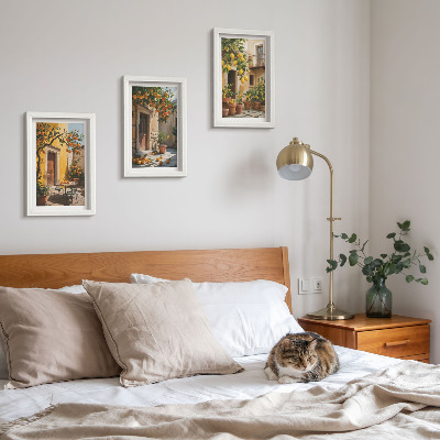 Posterpaket Citrusfrukter på en solig innergård med växter