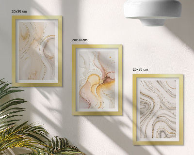 Posterpaket Abstrakta varma mönster eleganta motiv