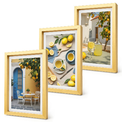Posterpaket Citroner lemonad blå dörrar sommarvyer