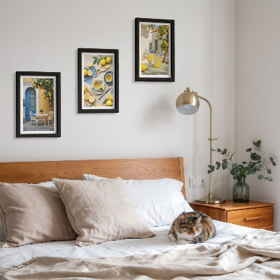 Posterpaket Citroner lemonad blå dörrar sommarvyer